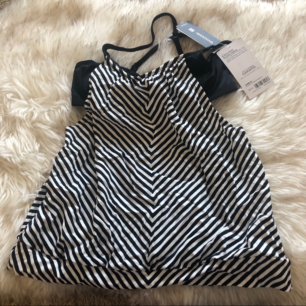 Athleta tankini top with peakaboo bralette 34B/C
